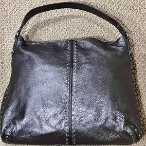 Michael Kors boho style bag studded silver/gray. Excellent condition.